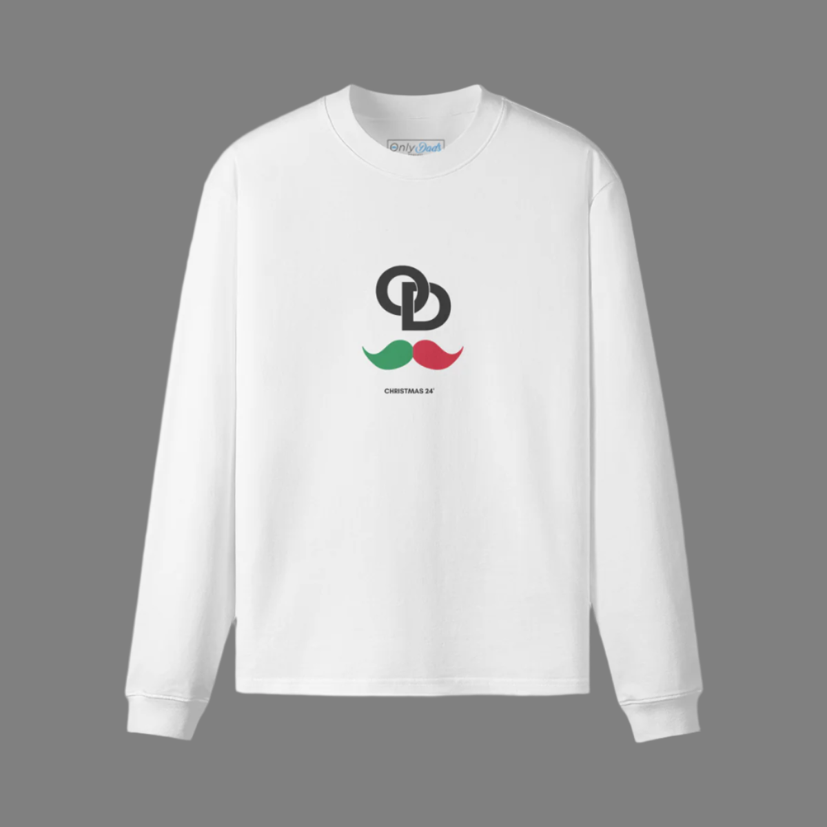 OD XMAS STACHE - LONG SLEEVE