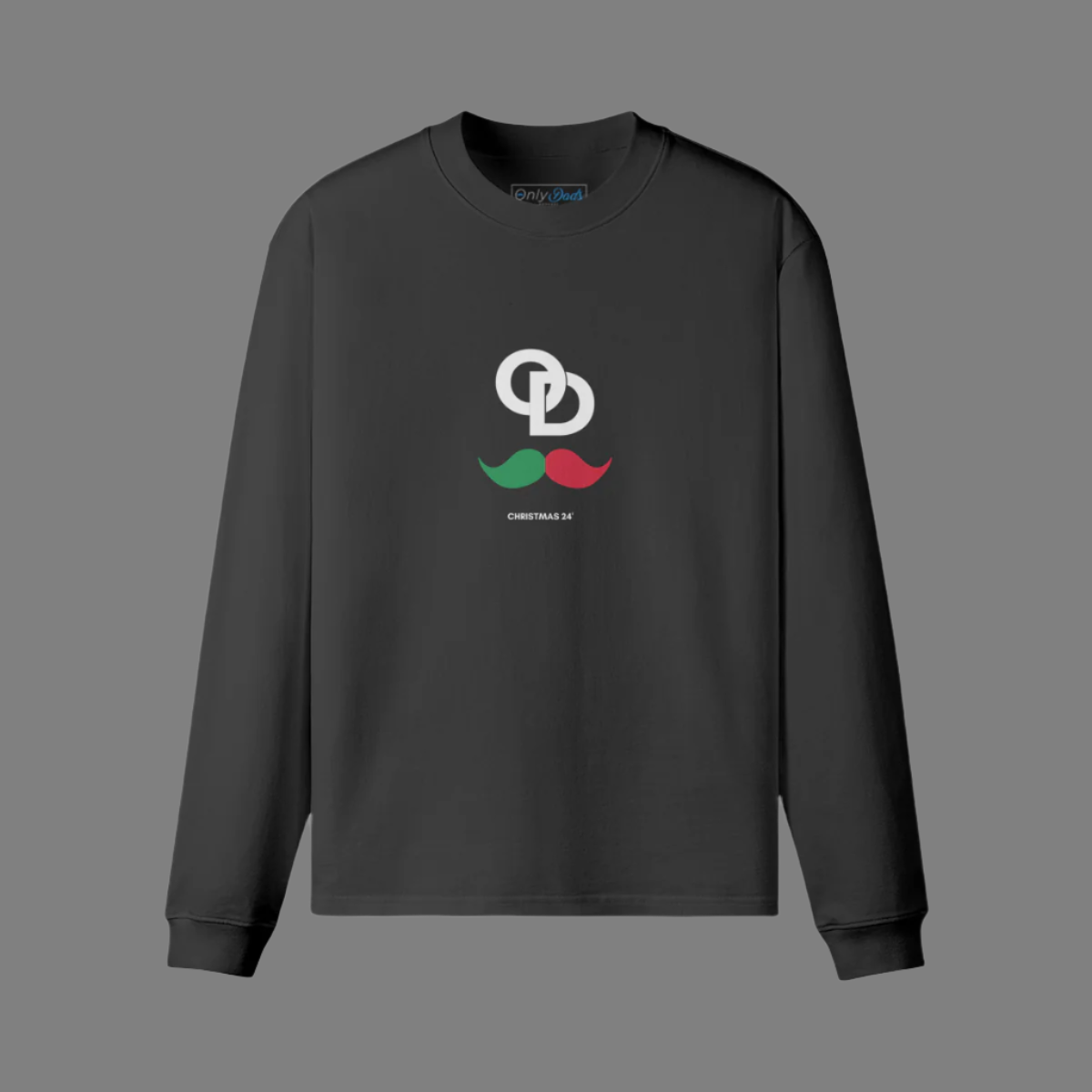 OD XMAS STACHE - LONG SLEEVE